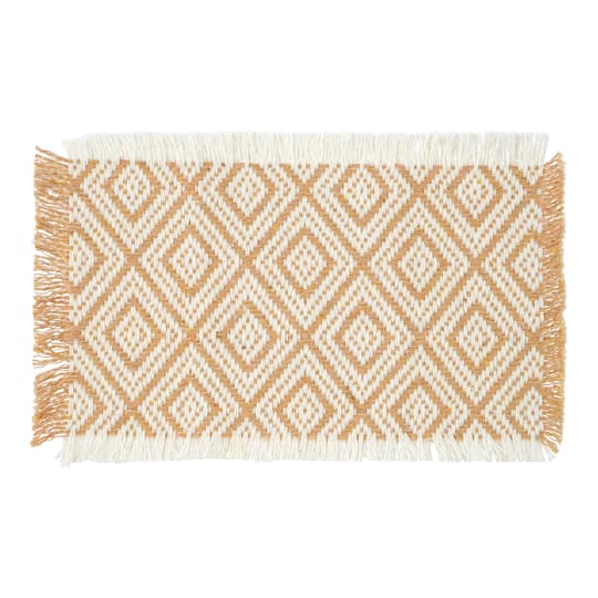 Mini Gold & White Area Rug by Make Market®